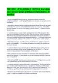 NRF RISE UP CUSTOMER SERVICE Question&NewLine;and Answer 2026 &vert; Detailed Rationales &vert; A&plus;&NewLine;Verified