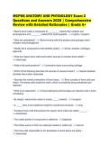 MCPHS ANATOMY AND PHYSIOLOGY Exam 2&NewLine;Questions and Answers 2026 &vert; Comprehensive&NewLine;Review with Detailed Rationales &vert; Grade A&plus;
