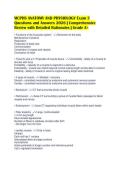 MCPHS ANATOMY AND PHYSIOLOGY Exam 3&NewLine;Questions and Answers 2026 &vert; Comprehensive&NewLine;Review with Detailed Rationales &vert; Grade A&plus;