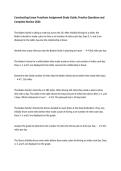 Constructing Linear Functions Assignment Study Guide&comma; Practice Questions and Complete Review 2026
