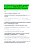 UF PHA6936 Final Test Bank Questions&NewLine;and Answers 2026 &vert; Updated Practice&NewLine;Review with Explanations &vert; Grade A&plus;