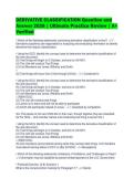 DERIVATIVE CLASSIFICATION Question and&NewLine;Answer 2026 &vert; Ultimate Practice Review &vert; A&plus;&NewLine;Verified