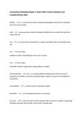 Construction Estimating Chapter 5 Study Guide&comma; Practice Questions and Complete Review 2026