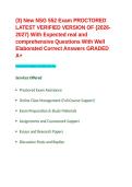 &lpar;3&rpar; New NSG 552 Exam PROCTORED LATEST VERIFIED VERSION OF -2026-2027- With Expected real and comprehensive Questions With Well Elaborated Correct Answers GRADED A&plus;&period;
