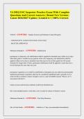 VA DEQ ESC Inspector Practice Exam With Complete&NewLine;Questions And Correct Answers &vert; Brand New Version &vert;&NewLine;Latest 2026&sol;2027 Update &vert; Graded A&plus; &vert; 100&percnt; Correct&period; 