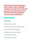 NSG552 Psychopharmacology Exam Package Deal&period;