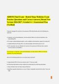 ABDSM Final Exam - Dental Sleep Medicine Exam&NewLine;Practice Questions and Correct Answers&vert; Brand New&NewLine;Version 2026&sol;2027 &vert; Graded A&plus; &vert; Guaranteed Pass&NewLine;&lpar;Verified&rpar; 
