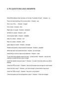 ILTB QUESTIONS AND ANSWERS
