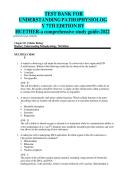 Test Bank for Understanding Pathophysiology&comma; 7th Edition ISBN NUMBER 978-0323639088 by Sue E&period; Huether & Kathryn L&period; McCance &vert; All Chapters &vert; Complete Guide &vert; Verified Q&A