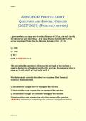 AAMC MCAT Practice Exam 1 Questions & Answers &lpar;2025&sol;2026&rpar; Verified