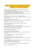 CPPS 325 FINAL EXAM QUESTIONS WITH CORRECT ANSWERS 2026-2027