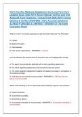 North Carolina Medicare Supplement and Long-Term Care &NewLine;Updated Exam 2026 WITH Recent Newest Verified And Well &NewLine;Analyzed Exam Questions  &lpar;Actual Exam 2026-2027&rpar; Correct &NewLine;Detailed & Verified ANSWERS &lpar;100&percnt; Accurate Solutions&rpar; &NewLine;ALREADY GRADED A&plus;&vert;&vert;NEWEST V
