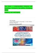 TEST BANK FOR UNDERSTANDING ANATOMY AND PHYSIOLOGY THOMPSON 3RD EDITION &vert; COMPLETE CHAPTERS &vert; QUESTIONS WITH ANSWERS AND RATIONALES