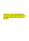 Test Bank For Current Medical Diagnosis And Treatment 2026&comma; 65th Edition By Maxine Papadakis&vert; 9781266135545&vert; All Chapters 1 - 42&vert;LATEST&NewLine;