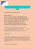 WGU D427 DATA MANAGEMENT APPLICATIONS OA EXAM 2026&sol;2027 &vert; Official Practice Exam &vert; Pass Guaranteed - A&plus; Graded&NewLine;&NewLine;