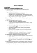 NR 224&vert;Exam 1 Study Guide Fundamentals&vert; Chamberlain College of Nursing&NewLine;