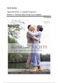 Test Bank for Aging and Society Canadian Perspectives 7th Edition all Chapters 1-14 complete