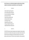 NFPA 70E FINAL EXAM &ndash; QUESTIONS AND ANSWERS &vert; VERIFIED AND WELL DETAILED&NewLine;ANSWERS &vert; PLUS RATIONALES &vert; GUARANTEED PASS &vert; LATEST EXAM UPDATE