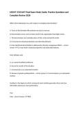 MGMT 3720 UNT Final Exam Study Guide&comma; Practice Questions and Complete Review 2026