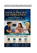 Full Test Bank for Clinical Practice Guidelines for Midwifery & Women's Health 6th Edition by Tharpe Complete Chapters 1&ndash;10 Verified Questions & Rationales Updated 2026&sol;2027 NCLEX Review