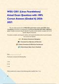 WGU C851 &lpar;Linux Foundations&rpar; Actual Exam Questions with 100&percnt; Correct Answers &lpar;Graded A&rpar; 2026- 2027&period;&NewLine;