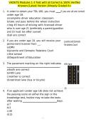 VADETS Modules 1-3 Test with all Correct & 100&percnt; Verified Answers &vert;Latest Version &vert;Already Graded A&plus;