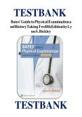 test bank for Bates&rsquo; Guide to Physical Examination and History Taking&comma; 12th Edition by Lynn S&period; Bickley 20 chapters complete