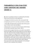 FUNDAMENTALS II 2026 EXAM STUDY&NewLine;GUIDE QUESTIONS AND ANSWERS&NewLine;GRADED A&plus;