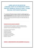 IAHSS Advanced Officer Certification Exam 2024 to  2026 package deal