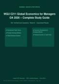&NewLine;WGU C211 Global Economics for Managers OA Exam 2026 Actual Exam 2026&sol;2027 &ndash; Complete Exam-Style Questions &vert; 100&percnt; Verified &ndash; Pass Guaranteed &ndash; A&plus; Graded&NewLine;&NewLine;