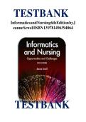 test bank for Informatics and Nursing 6th Edition by Sewell answer key for all chapters 1-&period;15 