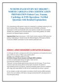 NCOEMS Exam 2026&sol;2027 &vert; North Carolina EMS Certification &vert; 400 Verified Q&A with Detailed Explanations