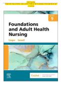 FOUNDATIONS AND ADULT HEALTH NURSING 9TH EDITION BY  &NewLine;COOPER &NewLine;