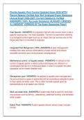Florida Aquatic Pest Control Updated Exam 2026 WITH &NewLine;Recent Newest Verified And Well Analyzed Exam Questions  &NewLine;&lpar;Actual Exam 2026-2027&rpar; Correct Detailed & Verified &NewLine;ANSWERS &lpar;100&percnt; Accurate Solutions&rpar; ALREADY GRADED &NewLine;A&plus;&vert;&vert;NEWEST VERSION Of The Exam Guaran