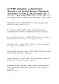 CCHP-MH Exam Questions and Answers 2026 &vert; Complete Study Guide &vert; Certified Correctional Health Professional &ndash; Mental Health &vert; NCCHC Certification Prep