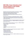 NSG 3500  EXAM BUNDLE &vert; VERIFIED QUESTIONS & ANSWERS&period;
