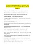 LTO Driver's License Exam with all Correct & 100&percnt; Verified Answers &vert;Actual Complete Exam &vert;Already Graded A&plus;