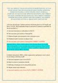 NUR  5461 MODULE 5 EXAM ADVANCED PATHOPHYSIOLOGY ACTUAL EXAM 2026&sol;2027 PRACTICE QUESTIONS &lpar;MOST TESTED QUESTIONS FROM PAST EXAMS&rpar; & A NEW UPDATED STUDY GUIDE ALL COMPLETE ACCURATE EXAM APPROVED QUESTIONS AND CORRECT DETAILED ANSWERS WITH RATIONALES &lpar;100&percnt; 