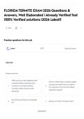 FLORIDA TERMITE EXAM 2026  Questions & Answers&comma; Well Elaborated &vert; Already Verified Test &vert;100&percnt; Verified solutions &vert;2026 Latest&excl;&excl;