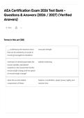 AEA Certification Exam 2026 Test Bank - Questions & Answers &lpar;2026 &sol; 2027&rpar; &lpar;Verified Answers&rpar;