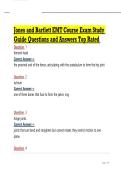 Jones and Bartlett EMT Course Exam Study Guide Questions and Answers Top Rated &period;