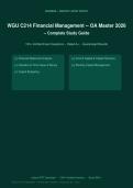 WGU C214 Financial Management Exam Actual Exam 2026&sol;2027 &ndash; Complete Exam-Style Questions &vert; 100&percnt; Verified &ndash; Pass Guaranteed &ndash; A&plus; Graded&NewLine;&NewLine;