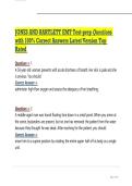 JONES AND BARTLETT EMT Test-prep Questions with 100- Correct Answers Latest Version Top Rated &period;
