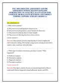 WGU D491 Objective Assessment & Pre-Assessment 2026 &vert; 300 Verified Q&A with Detailed Explanations &vert; Introduction to Analytics