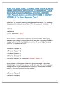 BUAL 2650 Gupta Exam 2 &vert;&vert; Updated Exam 2026 WITH Recent &NewLine;Newest Verified And Well Analyzed Exam Questions  &lpar;Actual &NewLine;Exam 2026-2027&rpar; Correct Detailed & Verified ANSWERS &NewLine;&lpar;100&percnt; Accurate Solutions&rpar; ALREADY GRADED A&plus;&vert;&vert;NEWEST &NewLine;VERSION Of The Exam Guarantee