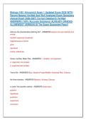 Biology 1001 Hrincevich Exam 1 Updated Exam 2026 WITH &NewLine;Recent Newest Verified And Well Analyzed Exam Questions  &NewLine;&lpar;Actual Exam 2026-2027&rpar; Correct Detailed & Verified &NewLine;ANSWERS &lpar;100&percnt; Accurate Solutions&rpar; ALREADY GRADED &NewLine;A&plus;&vert;&vert;NEWEST VERSION Of The Exam Guar