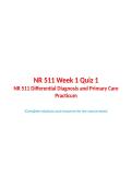 NR 511&vert; Week 1&comma;2&comma;3&comma;4&comma;5&comma;6&7 Package Deal Quiz&vert; Updated RATED A&plus; &vert; NEW EDITION&vert; Chamberlain College of Nursing