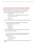 ATI RN Med-Surg 2025&sol;2026 Proctored Exam Questions & Answers with Rationales