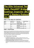 2026&sol;2027 PennDOT Bridge Coatings Inspector &lpar;BCI&rpar; Level 1&colon; Elite Mastery Test Bank