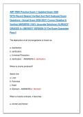 AMT RMA Practice Exam 1 Updated Exam 2026  &NewLine;WITH Recent Newest Verified And Well Analyzed Exam  &NewLine;Questions  &lpar;Actual Exam 2026-2027&rpar; Correct Detailed &  &NewLine;Verified ANSWERS &lpar;100&percnt; Accurate Solutions&rpar; ALREADY  &NewLine;GRADED A&plus;&vert;&vert;NEWEST VERSION Of The Exam Guarant